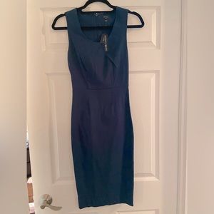 Blue sheath dress